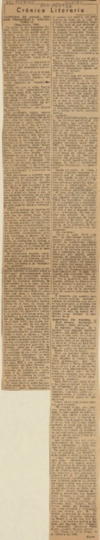 Crónica literaria  [artículo] Alone.