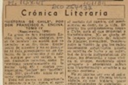 Crónica literaria  [artículo] Alone.