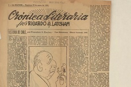 Historia de Chile  [artículo] Ricardo A. Latcham.
