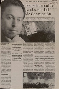 Benelli descubre la obscenidad de Concepción  [artículo] Sebastián Grant del Río.