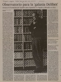 Observatorio para la galaxia Delibes  [artículo] Javier Rodríguez Marcos.