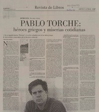 Hèroes griegos y miserias cotidianas (entrevista)  [artículo] Pedro Pablo Guerrero.