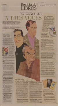 La Feria del Libro a tres voces  [artículo] Patricio Tapia.