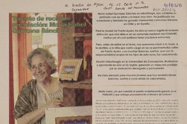 Talento de reciente premiaciòn, Marìa Isabel Quintana Sànchez  [artículo]