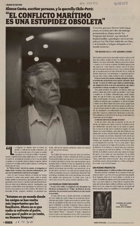 "El conflicto marìtimo es una estupidez obsoleta" (entrevista)  [artículo] Macarena Gallo.