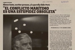 "El conflicto marìtimo es una estupidez obsoleta" (entrevista)  [artículo] Macarena Gallo.