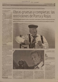Obras gruesas y completas: las reediciones de Parra y Rojas  [artículo] Carolina Marcos Chavarría.