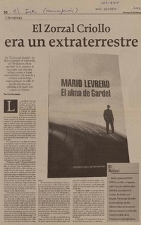 El zorzal criollo era un extraterrestre  [artículo] Tito Matamala.