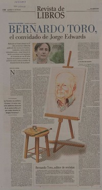 El convidado de Jorge Edwards (entrevista)  [artículo] Pedro Pablo Guerrero.