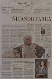 Nicanor Parra entrevisto en catorce entrevistas  [artículo] Patricio Tapia.