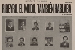 Ribeyro, el mudo, también hablaba  [artículo] Vicente Undurraga.