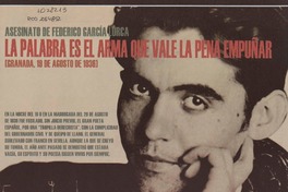 La palabra es el arma que vale la pena empuñar  [artículo] F. B.