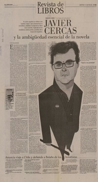 Javier Cercas y la ambigüedad esencial de la novela  [artículo] Pedro Pablo Guerrero