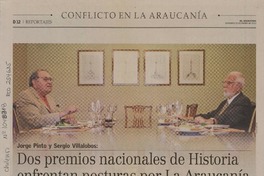 Dos premios nacionales de historia enfrentan posturas por La Araucanía  [artículo] Mariela Herrera y Renata Fernández.