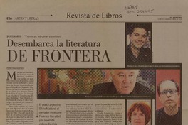 Desembarca la literatura de frontera  [artículo] Pedro Pablo Guerrero