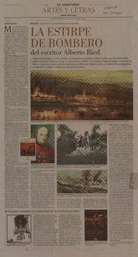 La estirpe de bombero del escritor Alberto Ried  [artículo] Pedro Pablo Guerrero