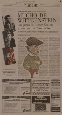 Tres modelos para armar la antipoesía: Mucho de Witgenstein, una pizca de Buster Keaton y otro tanto de San Pablo  [artículo] Juan Ignacio Rodríguez Medina