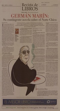 Germán Marín: Su contingente novela sobre el Norte Chico  [artículo] Pedro Pablo Guerrero