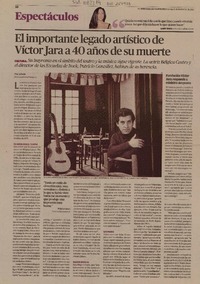 El importante legado artístico de Víctor Jara a 40 años de su muerte  [artículo] Flor Arbulú.