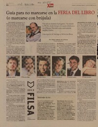 Guía para no marearse en la feria del libro (o marearse con brújula)  [artículo] Marco Antonio de la Parra.