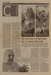 Parra y Marín: las nuevas conquistas de Carmen Balcells  [artículo] R.C. y A.G.B.