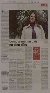 Cómo armar un país en cien días  [artículo] Amelia Carvallo A.