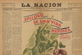 Epilogo de una vida heroica.  [artículo]