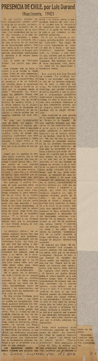 Presencia de Chile.  [artículo]