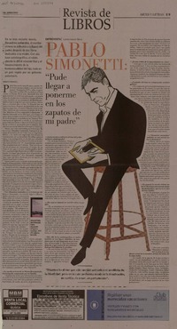 Pablo Simonetti : "pude llegar a ponerme en los zapatos de mi padre" [entrevista] [artículo] Roberto Careaga C.