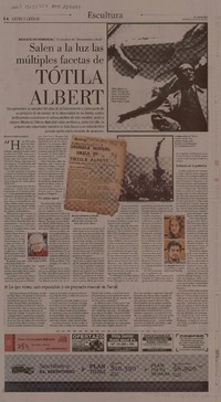 Salen a la luz las múltiples facetas de Tótila Albert  [artículo] Maureen Lennon Zaninovic.