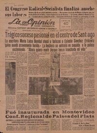 Trágico suceso pasional en el centro de Santiago.  [artículo]