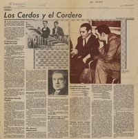 Los cerdos y el cordero  [artículo] Enrique Lafourcade.