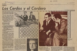 Los cerdos y el cordero  [artículo] Enrique Lafourcade.