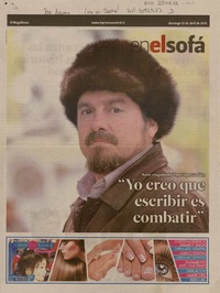 Escritor de novela fantástica: "este libro salvó mi vida"  [artículo] Fernando Marambio.