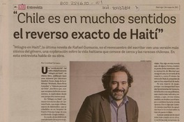 "Lo que hago es personal, no soy un portavoz de nadie más que de mí mismo" [entrevista]  [artículo] Javiera Guajardo.