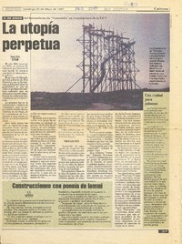 La utopía perpetua  [artículo] Nancy Garín.