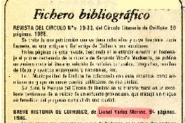 Fichero bibliográfico  [artículo] Carib.