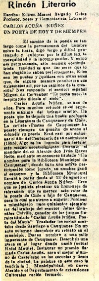 Rincón literario  [artículo] Edison Marcel Salgado Galaz.