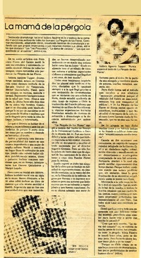 La mamá de la pérgola  [artículo] M. S. A.