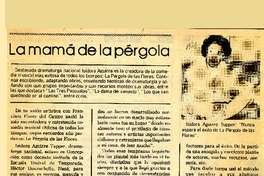 La mamá de la pérgola  [artículo] M. S. A.