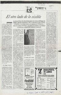 El otro lado de lo visible  [artículo] Federico Schopf.