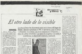 El otro lado de lo visible  [artículo] Federico Schopf.