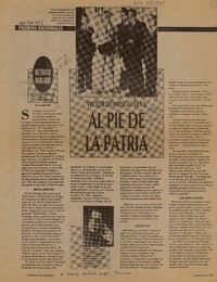 Al pie de la patria  [artículo] Claudio Solar.