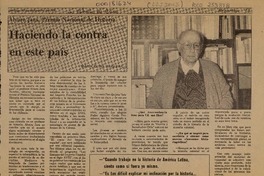 Haciendo la contra en este país  [artículo] María Elina Barrera.