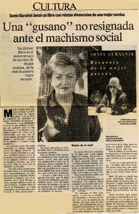 Una "gusano" no resignada ante el machismo social  [artículo] A. C.