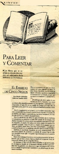El embrujo de cinco siglos  [artículo].
