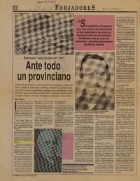 Ante todo un provinciano  [artículo] Pablo Portales.
