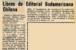 Libros de Editorial Sudamericana Chilena  [artículo].