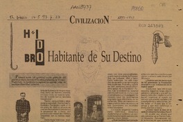 Huidobro, habitante de su destino  [artículo] Víctor M. Mandujano.