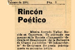 Rincón poético  [artículo].